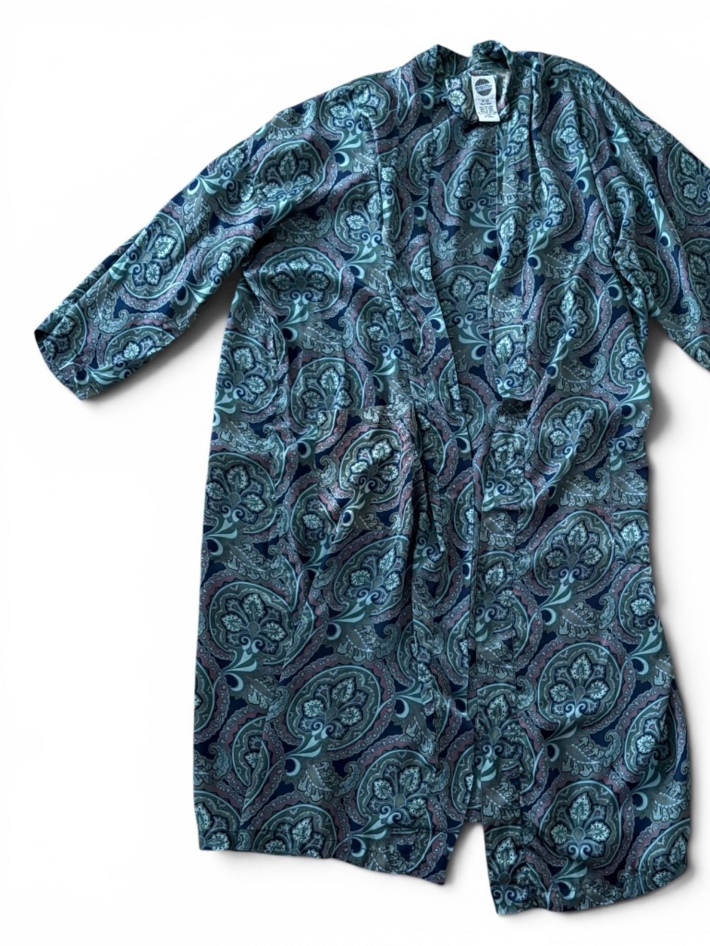 Vintage Boho Silk Robe Cardigan